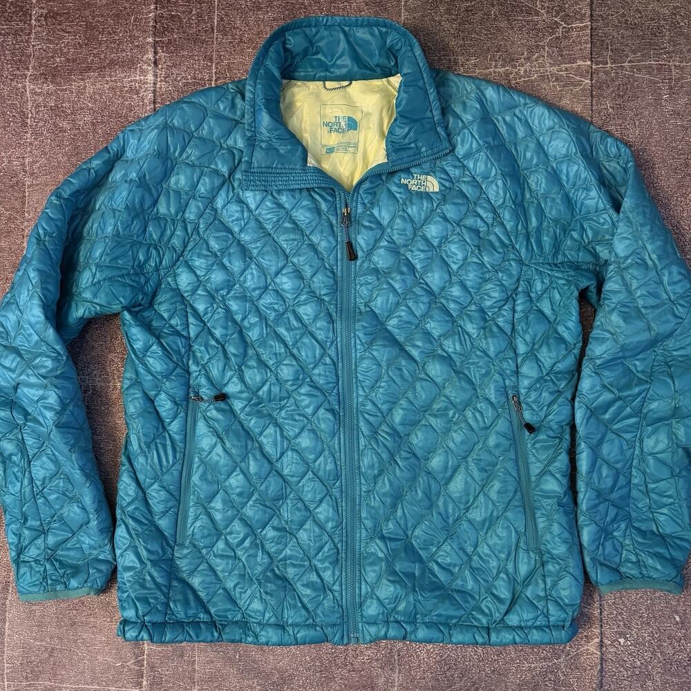 Women's The North Face Teal Blue Volt Thermoball Insulated Puffer Jacket Sz XL